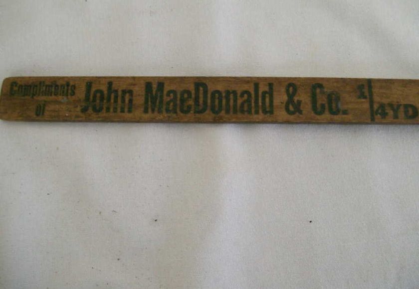 Wooden Ruler   Yardstick, John Macdonald & Co. Ltd. Toronto  