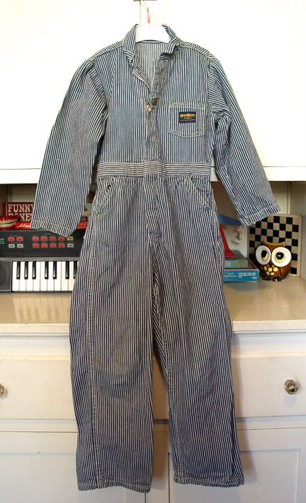 vintage 50s BOYS sanforized Union Railroad OSH KOSH COVERALLS engineer 