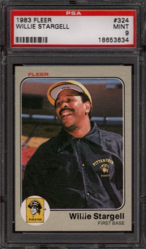 1983 FLEER #324 WILLIE STARGELL PSA 9 B1024373  