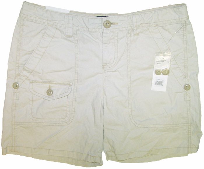 Polo Jeans Co. Ralph Lauren Womens Roll Up Shorts Soapstone NWT Ö 