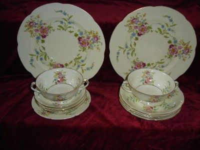 12 PIECES ROYAL BOHEMIAN CZECHOSLOVAKIA CHINA CCC #8770  