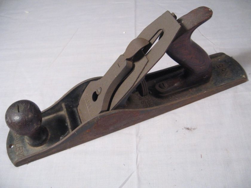 Vintage Stanley Bailey 14 Hand Plane No. 5 Wood Handles  