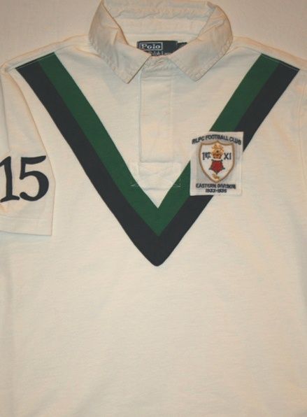   Ralph Lauren SIZES M & L Custom Fit Football Club Rugby Shirt  