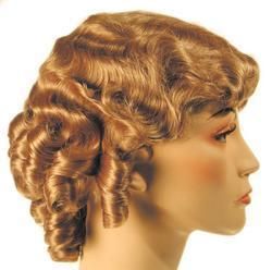 1930s FINGER WAVE FLUFF WIG MOVIE STAR JEAN HARLOW  