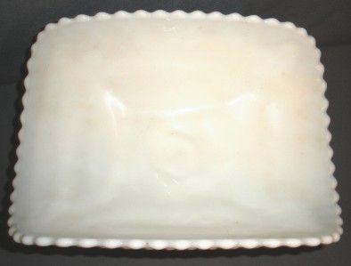 SMITH MILK GLASS COMPOTE HOBNAIL BULLSEYE VINTAGE  