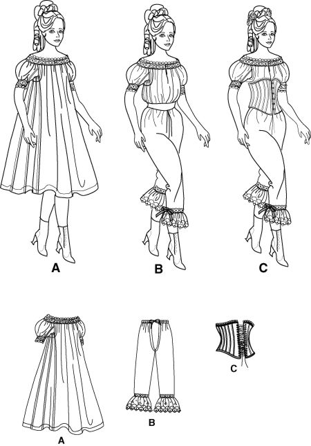 Simplicity Pattern 9769 Civil War Victorian Era Corset  