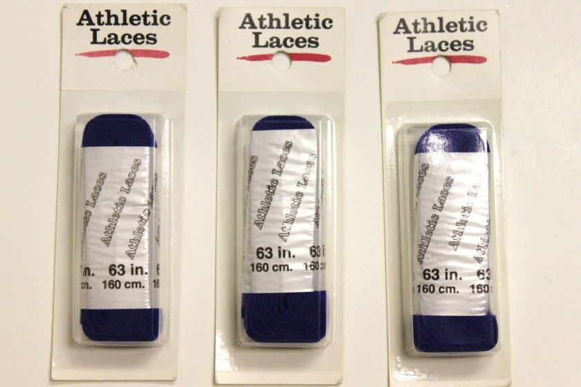 PC 3 Pair Athletic Flat Shoe Laces String 63 Royal  