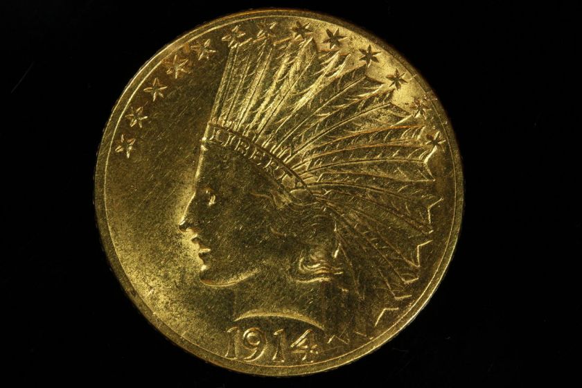 1914 P Indian Head Eagle Ten Dollar $10 Gold Coin Philadelphia  