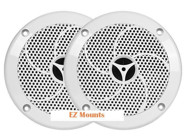 UV Resistant 4 Inch 2 Way Marine Boat Speaker (Pair) Out Door  