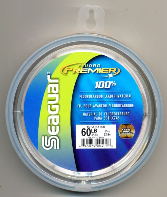 Seaguar Fluoro Premier Fluorocarbon Leader 60#   25 YDS  