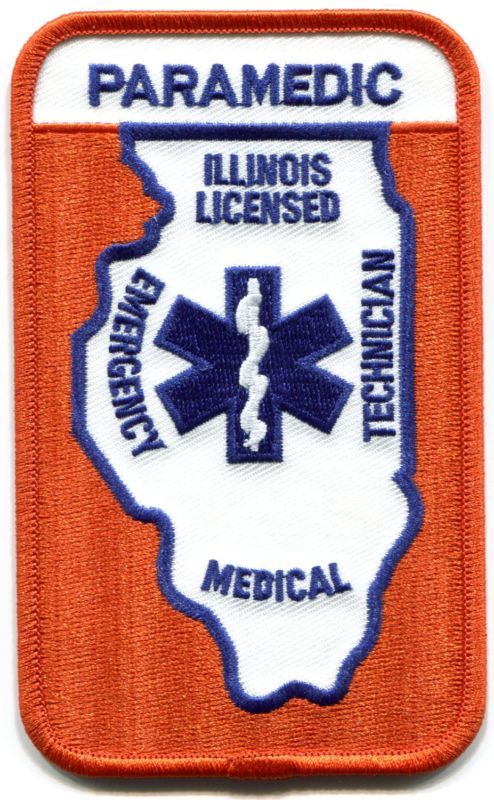 ILLINOIS   EMT   LICENSED PARAMEDIC   EMS   AMBULANCE   PATCH  