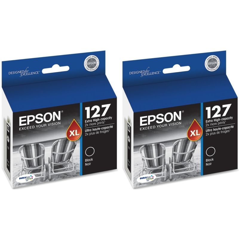 PACK Epson GENUINE 127 Black Ink (NO RETAIL BOX) T127120 845 840 635 