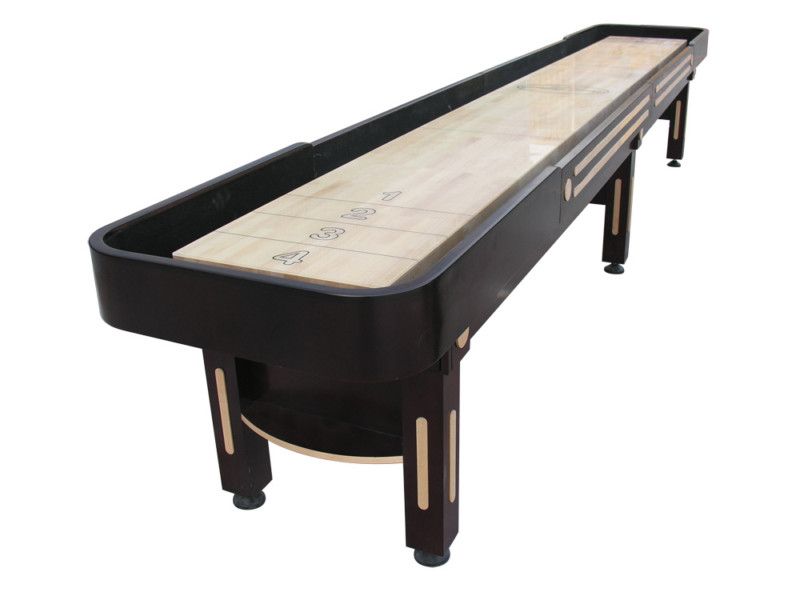 16 foot PREMIUM SHUFFLEBOARD TABLE ~THE MAJESTIC in MAHOGANY by BERNER 