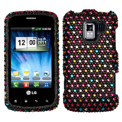 BLING Hard SnapOn Cover Case 4 LG OPTIMUS SLIDER LS700 VM701 ENLIGHTEN 