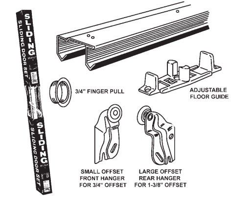 Roll Sliding Door 70 1/2 Track 6 ft Door Opening  