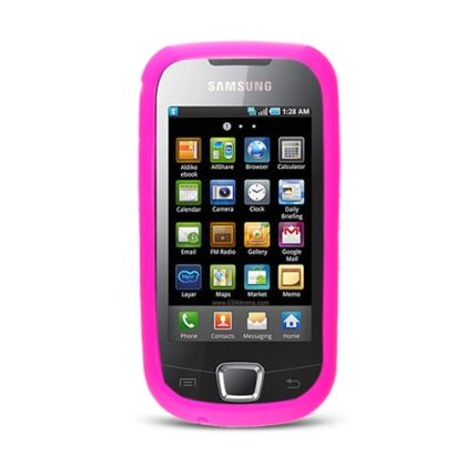 Pink Soft Skin Gel Case Cover Samsung Galaxy 3 i5800  