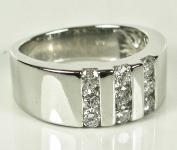   25ctw G SI2 Genuine Diamond 925 Sterling Wedding Ring 8g Sz 9.75