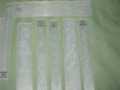 CUTTLEBUG, PROVO CRAFT EMBOSSING FOLDER STRIP LOT SCRAPBOOKING 