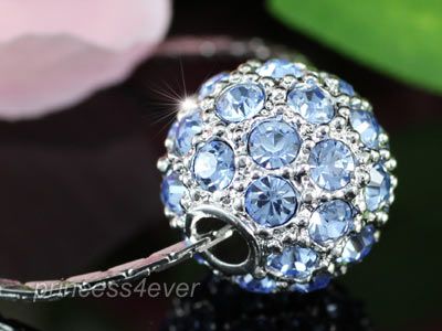 Blue Ball Pendant Necklace use Swarovski Crystal SN252  