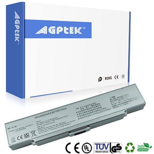 Battery for Sony VGN CR220E VGP BPS9/S VGN AR520 Silver  