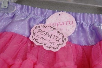 NWT Popatu by Posh Intl Hot Pink Ruffled Tutu Skirt   Size M (4 6 