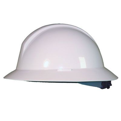 Hardhat   Everest A49R Full Brim w/Accessory Slots (White)  