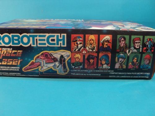 ROBOTECH SPACE LASER GUN BATT/OP BOXED ARGENTINA 1980S  