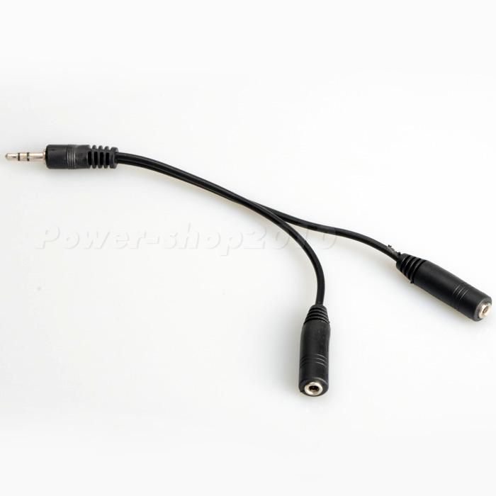   quality color black this item can converter one 3 5mm male jack to two