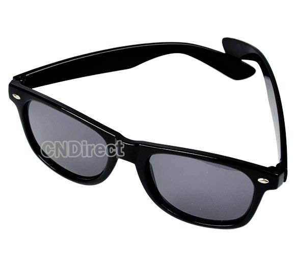   Clear Lens Black Frame Wayfarer Nerd Glasses Brand New Unisex  