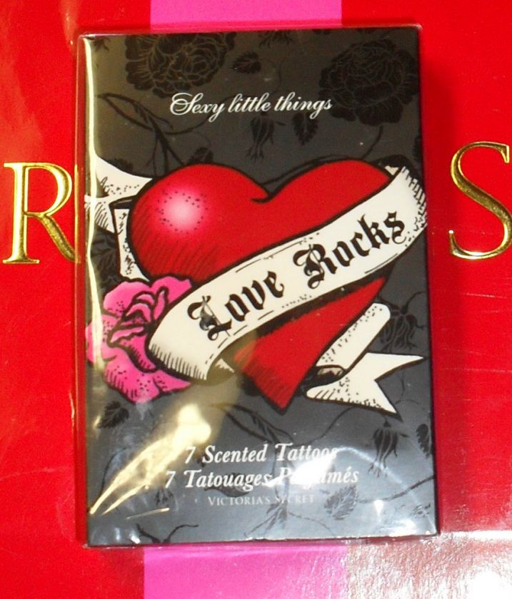   SECRET SEXY LITTLE THINGS  LOVE ROCKS  LOT 7 SCENTED TATTOOS  