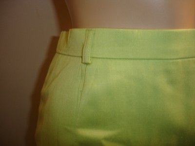 ESCADA Womens BEAUTIFUL LIME Pencil Skirt 36 4  