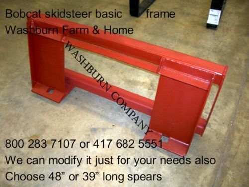 Hay bale bobcat loader carrier basic frame  