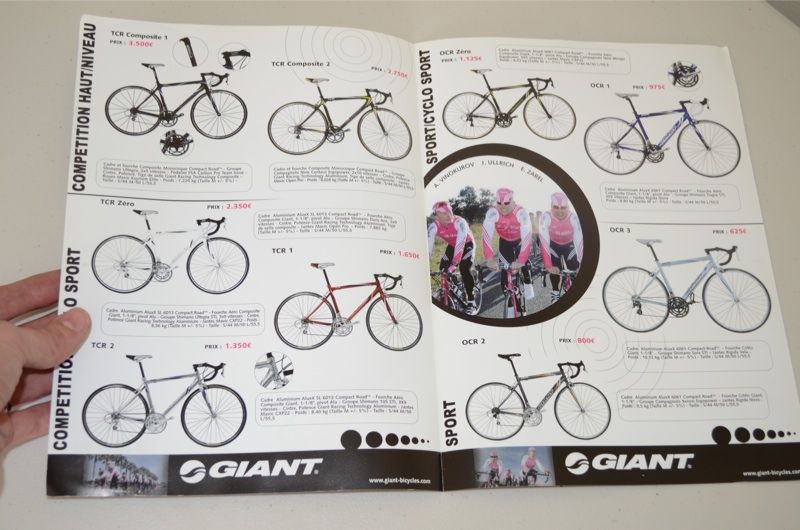 Giant bikes 2004 brochure catalog TCR OCR t mobile  