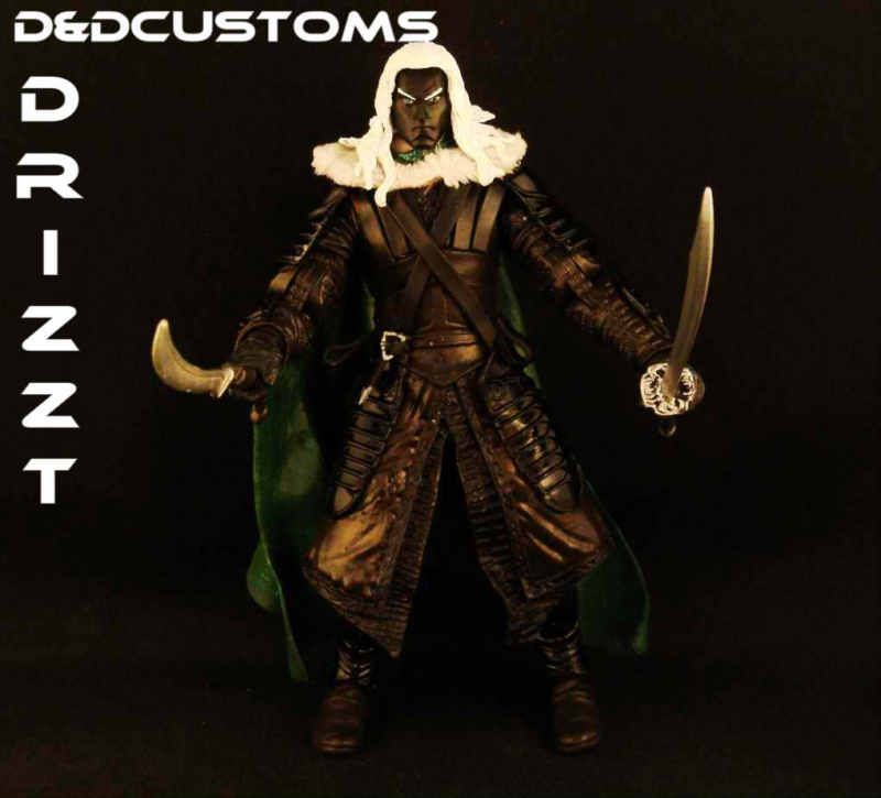   FORGOTTEN REALMS CUSTOM MARVEL LEGENDS SELECT DC UNIVERSE STYLE DRIZZT