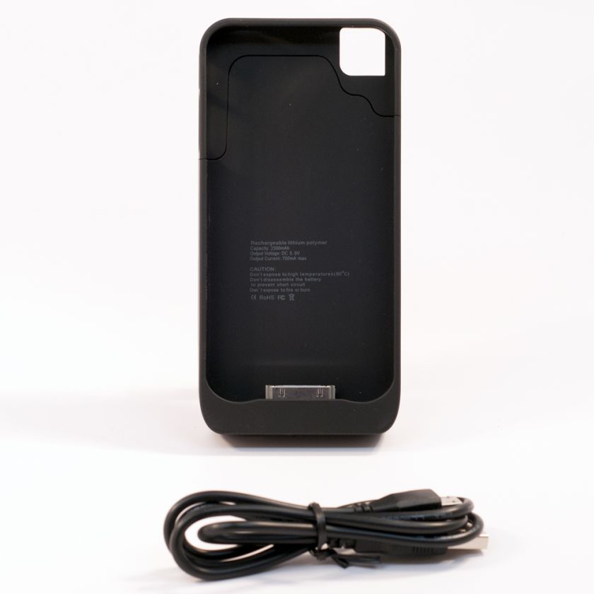 2300 mAh EXTERNAL BATTERY CASE FOR IPHONE 4  