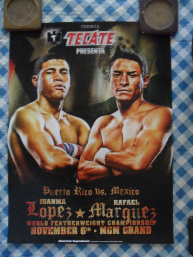 Boxing Fight Poster Juanma Lopez vs Rafael Marquez  