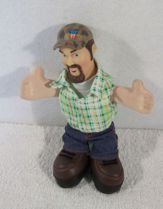 Talking Larry the Cable Guy 8 Plush Doll gag gift git r done comedian 