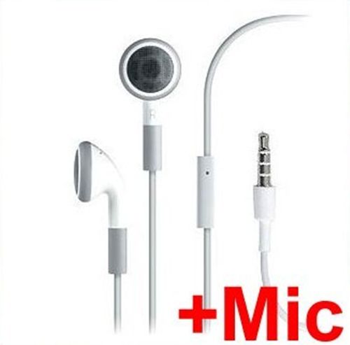 LOT 10 Earphones Headphone + Mic For iPhone 4S 4G 3Gs 3G  