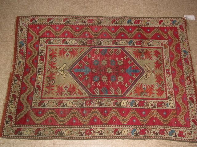 Antique Bergama Anatolian Collector Rug B 7507  