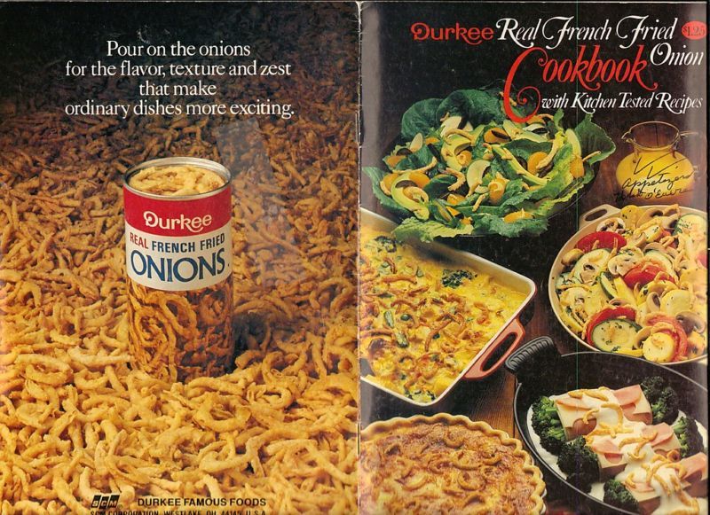 1980s Vtg Durkee French Fried Onion Cookbook Recipes  