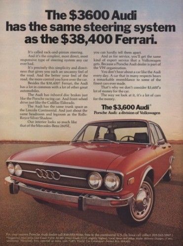 1971 Audi 100 100LS Classic Vintage Advertisement Ad  