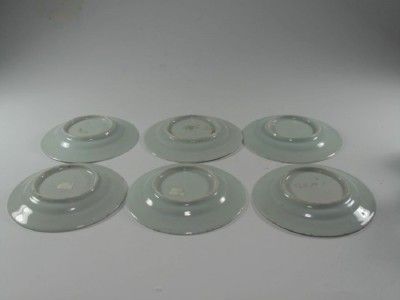 LOT OF 6ANTIQUE CHINESE BLUE AND WHITE PORCELAIN DISHES ,19TH C