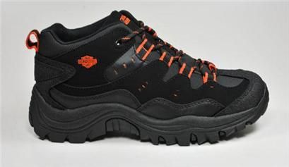 HARLEY DAVIDSON SNEAKERS STING RAY 75613 BOYS SIZE BLACK ORANGE  