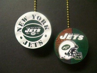 NEW YORK JETS FOOTBALL CEILING FAN PULLS  