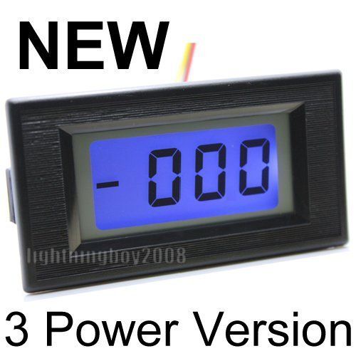 3½ DC +/  100A Blue LCD Digital AMP Panel Meter + Shunt  