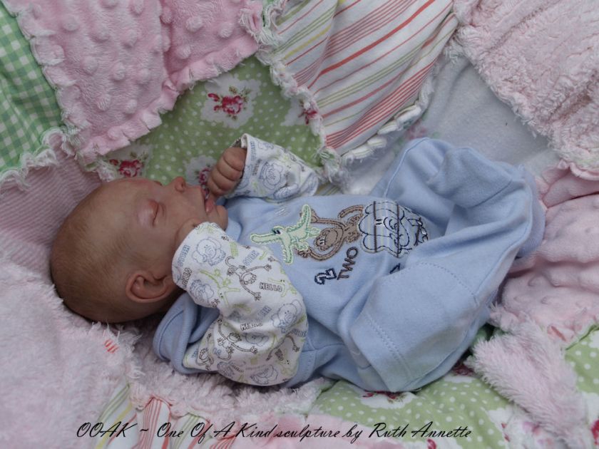   OOAK POLYMER CLAY SCULPT Baby Doll by Reborn Artist PDRA  