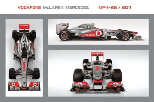 MCLAREN MERCEDES   FORMULA 1 POSTER (MP4 26 COLLAGE)  