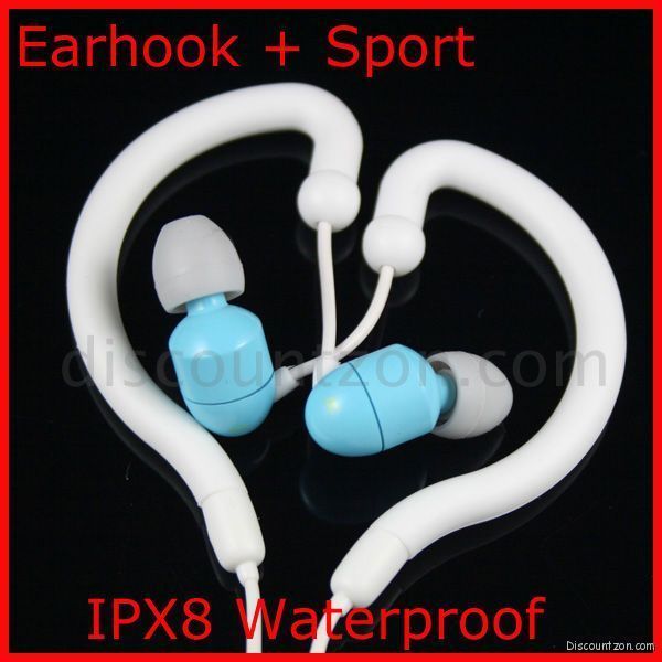 Earhook headphone/earphone 4 IPX8 Waterproof  Player  