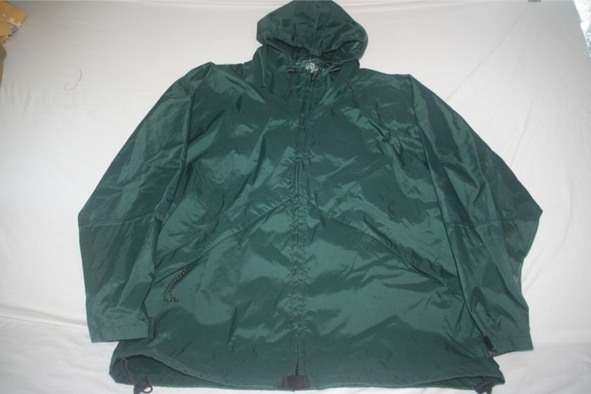 LL Bean Mens Waterproof Nylon Jacket L NEW Green  