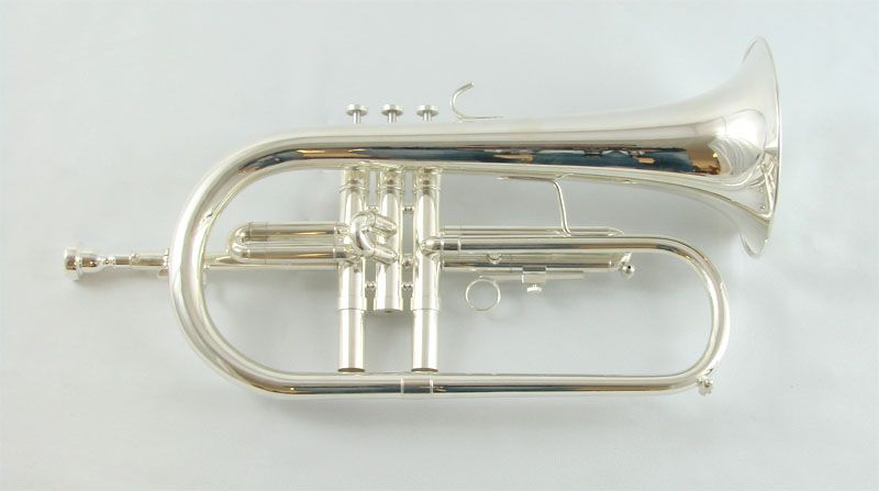 SCHILLER FLUGELHORN CENTERTONE SILVER PLATED  